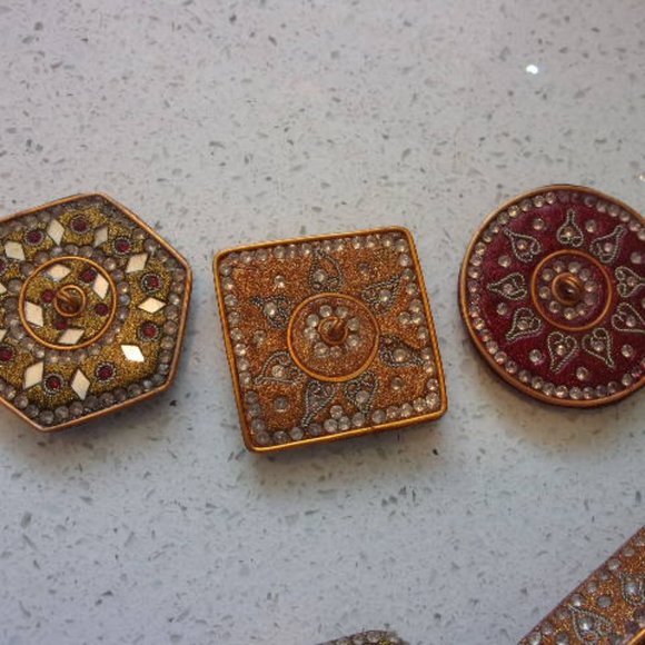 India Inspired Trinket Boxes Set of 3 - Picture 7 of 7